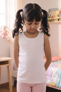 Zivame Girls Solid Tank Top (Pack of 2) - Bright White — thumbnail 5